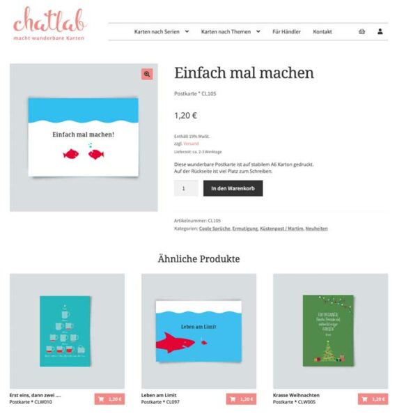 Shop Chatlab – Postkarten